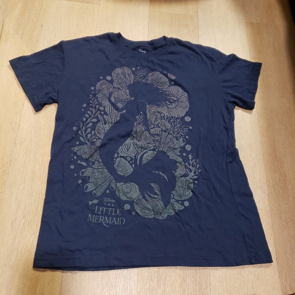 Little Mermaid Blue Irredescent Graphic Shirt